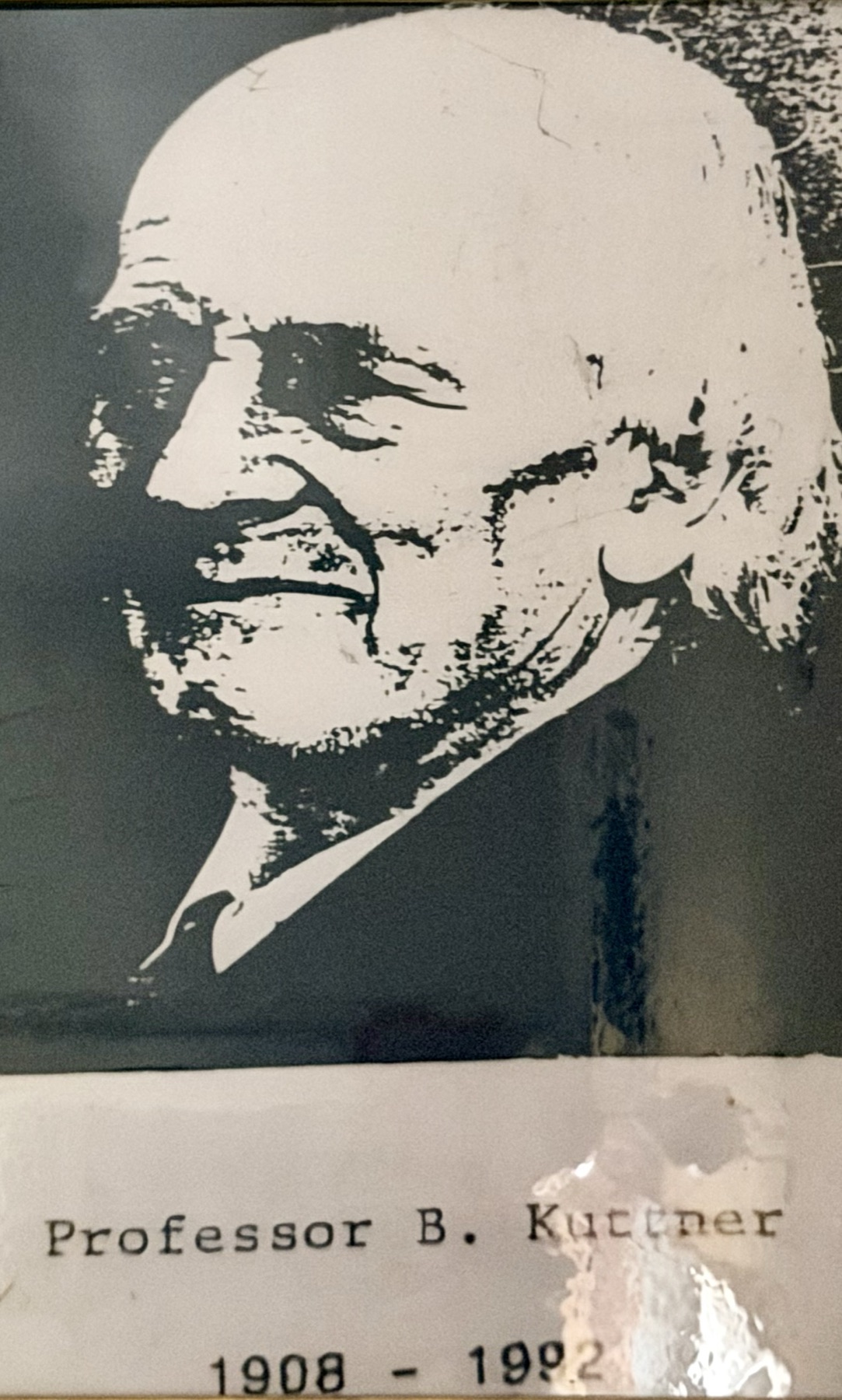 Portrait of Prof. B. Kuttner
