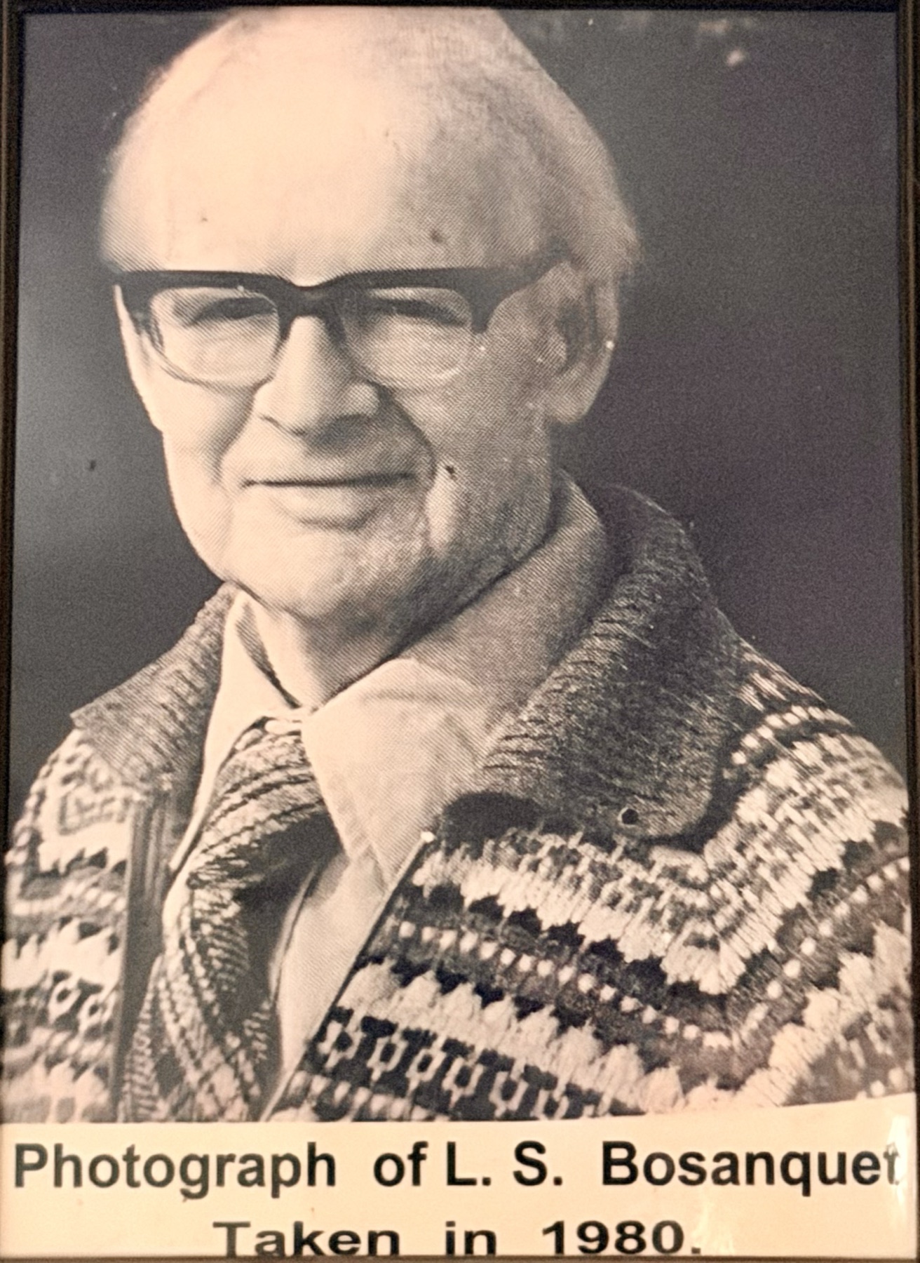 Portrait of Prof. L. S. Bosanquet